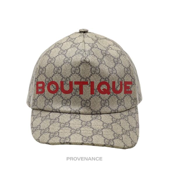 🔴 Gucci GG Supreme BOUTIQUE Cap - Monogram GG Canvas - Picture 1 of 10